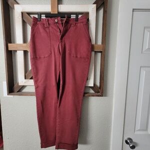 Judy Blue Burgundy Slim Straight Denim